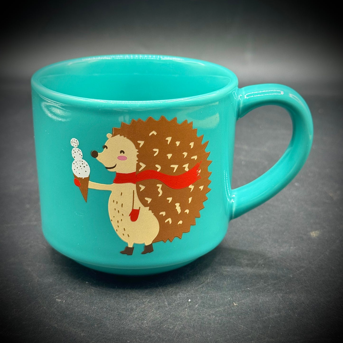 Adorable Hedgehog Eating Ice Cream New Mug