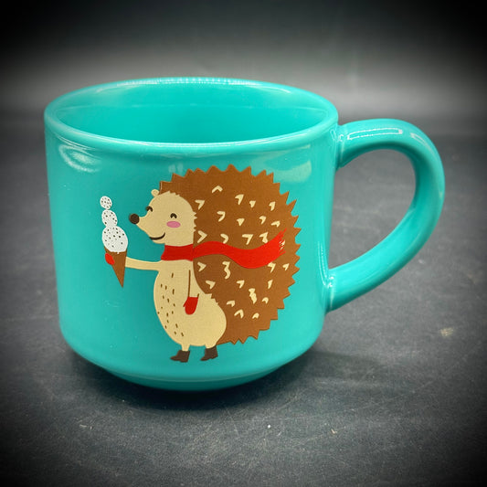 Adorable Hedgehog Eating Ice Cream New Mug