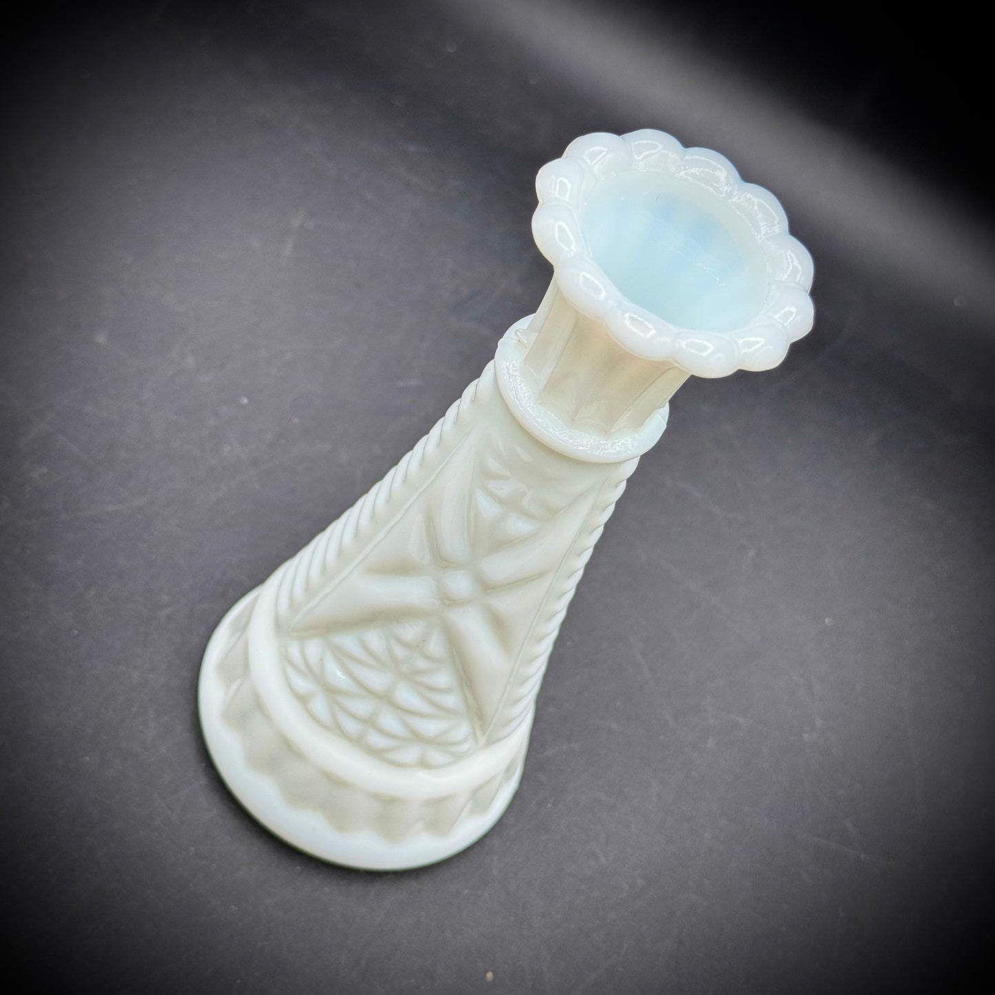 Vintage Milk Glass Bud Vase