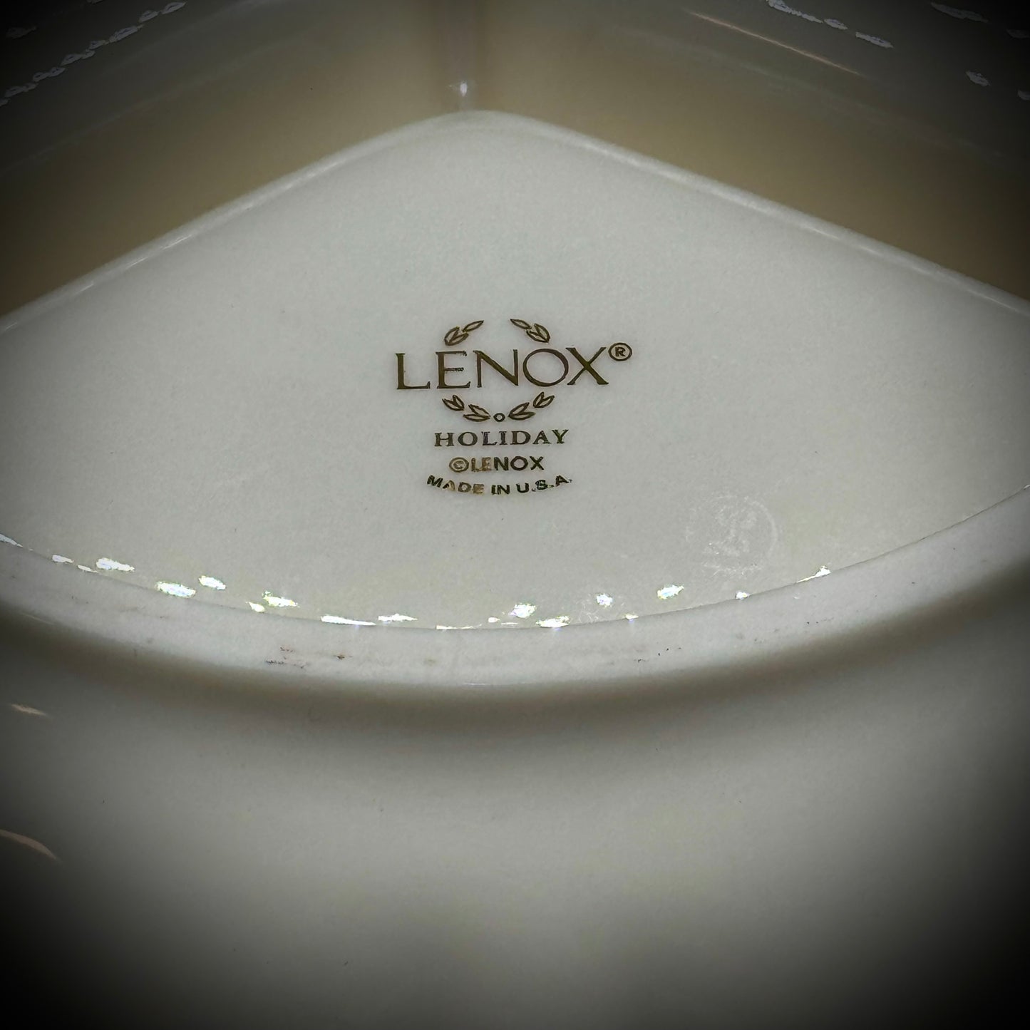 Lenox USA Holiday 3-Part Divided Dish