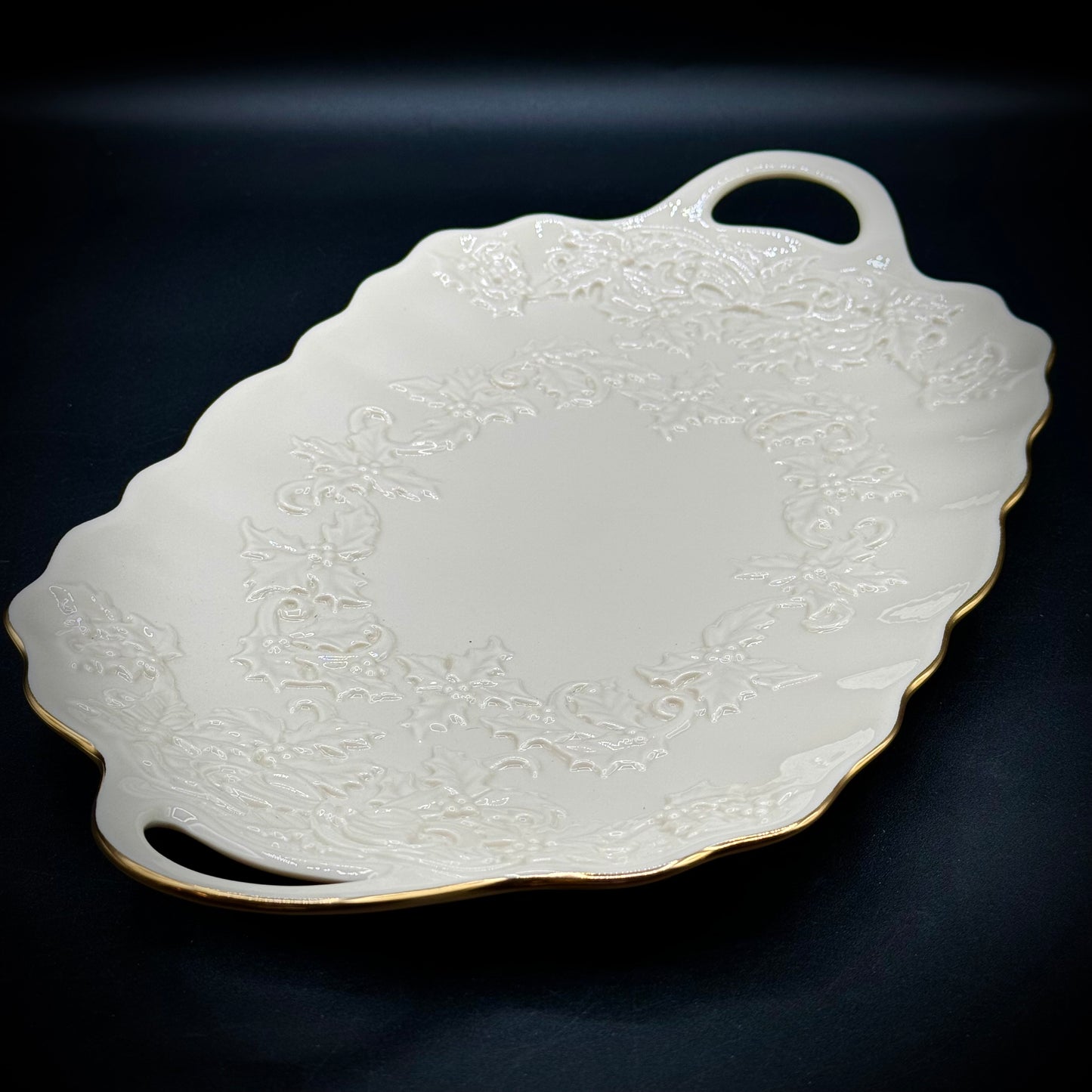 Gorgeous Vintage Lenox Holiday Hostess Collection Serving Platter