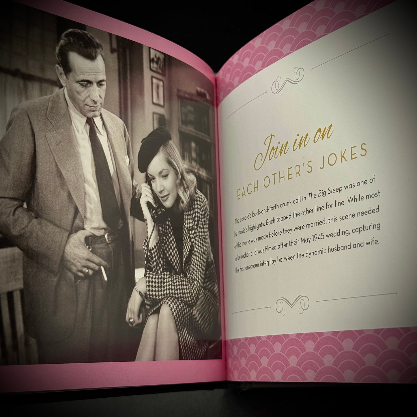 Hollywood Romance Bogey & Bacall Book