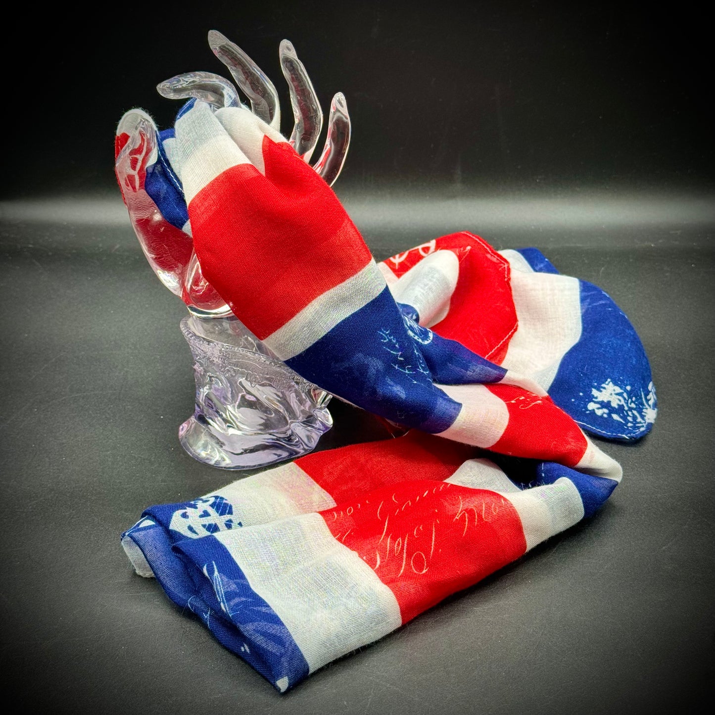 Patriotic Red, White & Blue Scarf