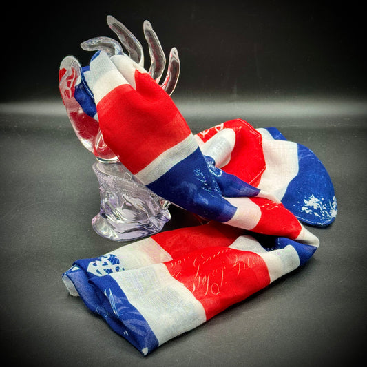 Patriotic Red, White & Blue Scarf