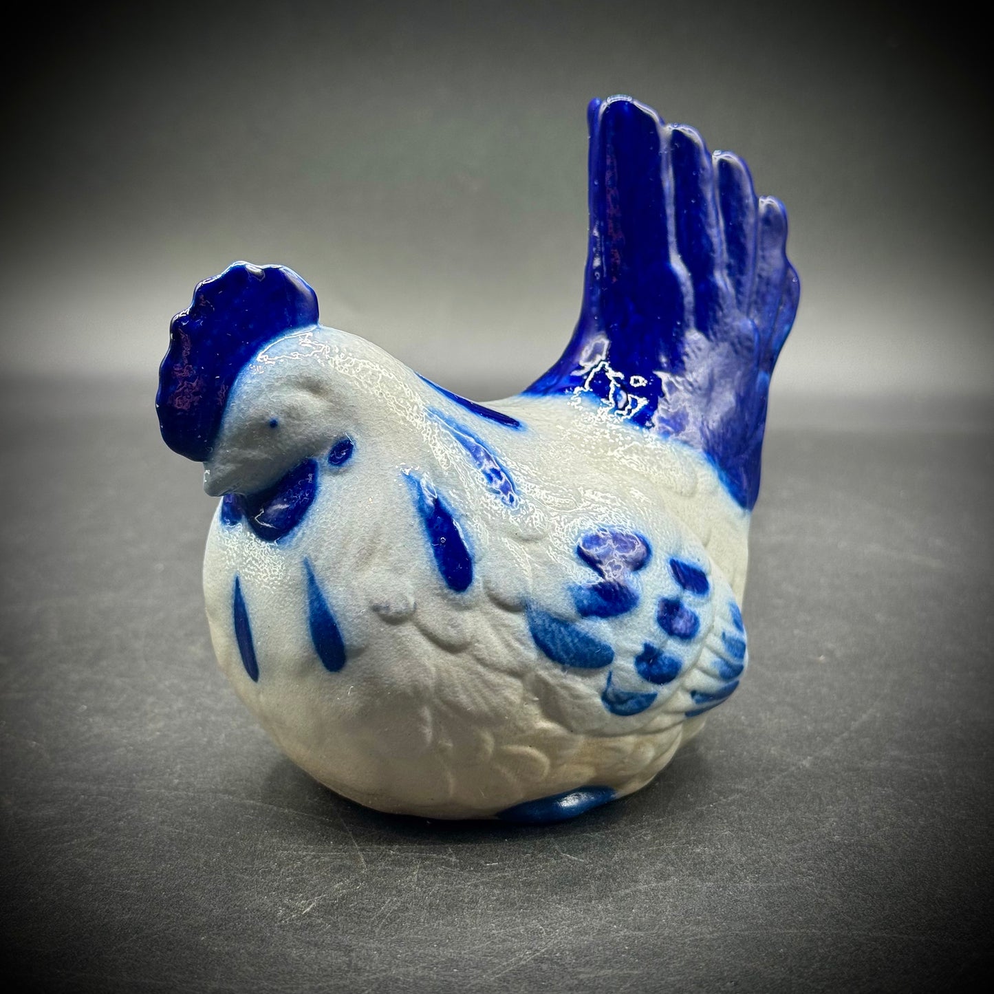 Vintage Eldreth Pottery of Nottingham, PA Salt Glaze Chicken