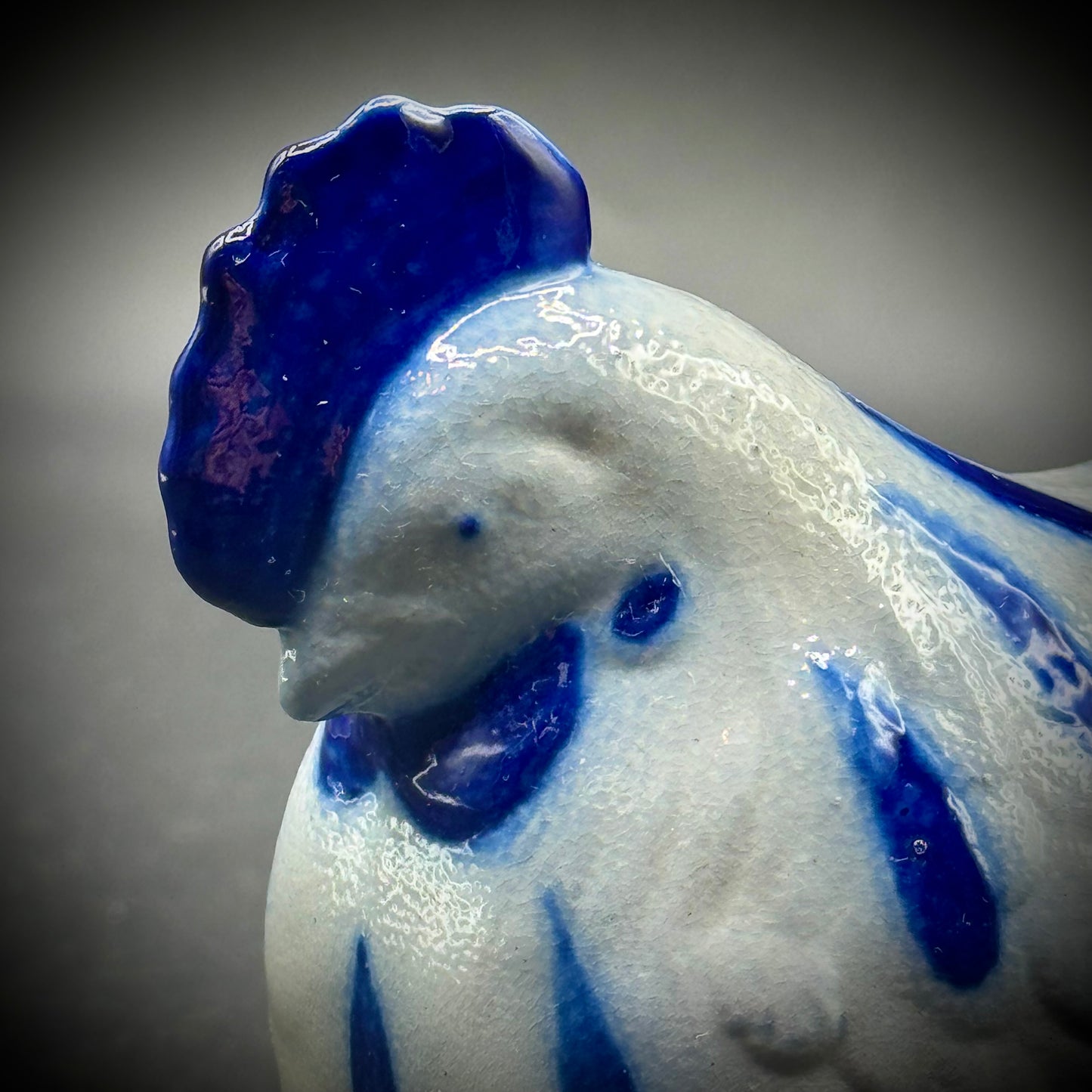 Vintage Eldreth Pottery of Nottingham, PA Salt Glaze Chicken