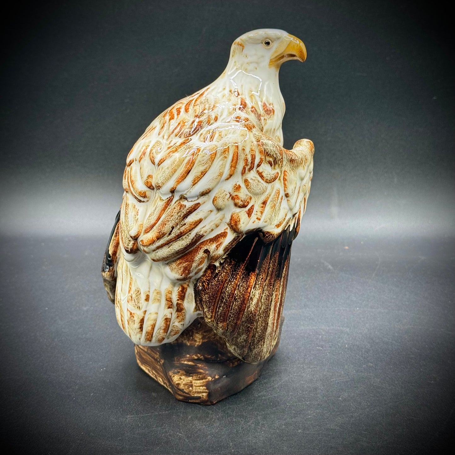 Vintage Hand Made Ceramic Eagle Figurine