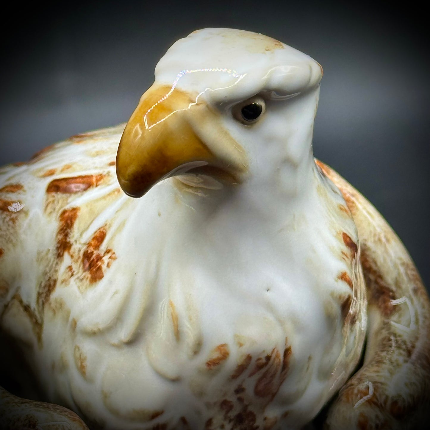 Vintage Hand Made Ceramic Eagle Figurine