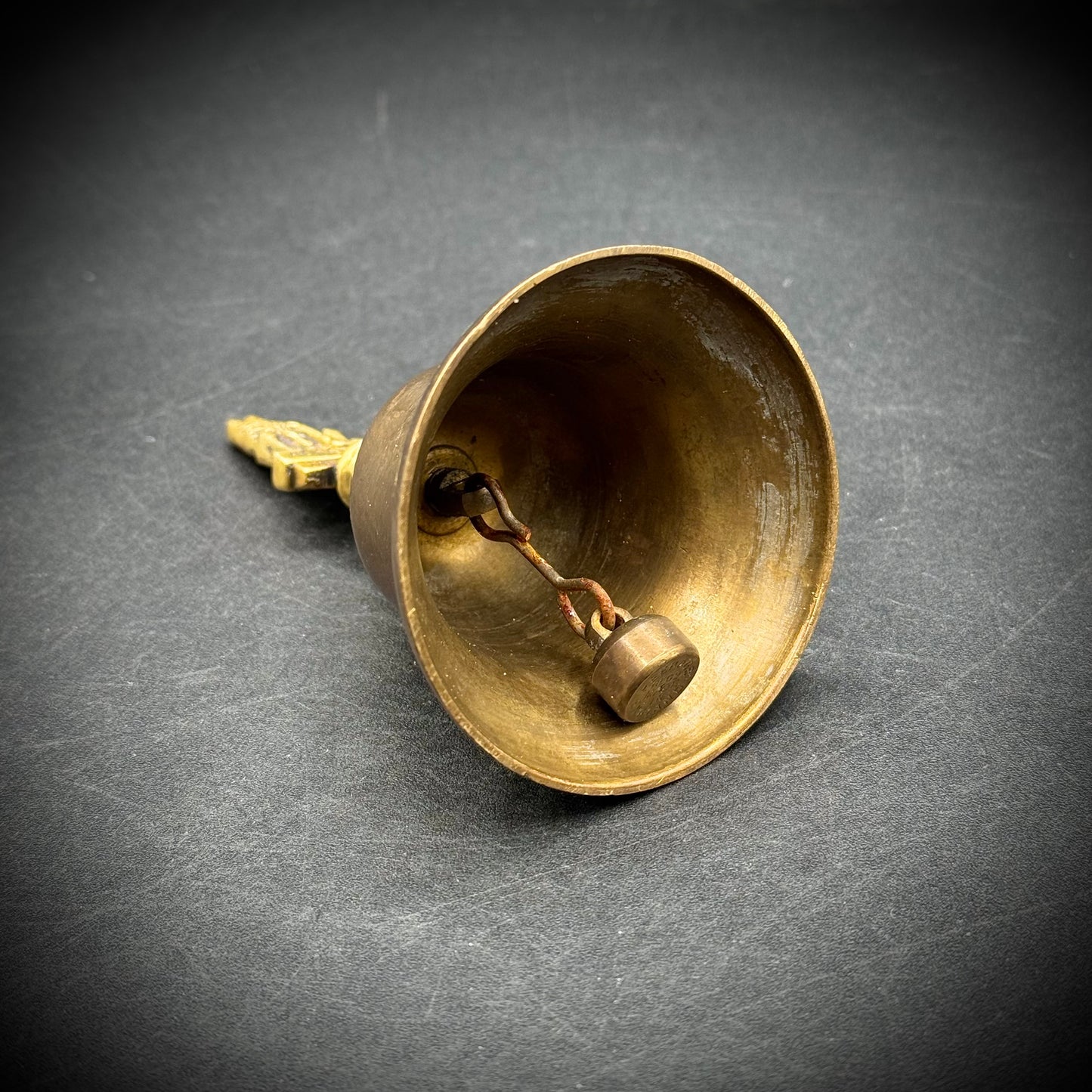 Vintage Brass German Shepherd Bell